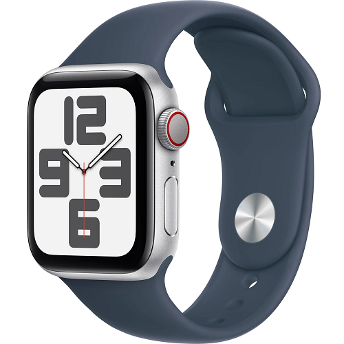 Apple Watch SE (2nd generation), 40mm, GPS + Cellular, Sport Band - Silber
