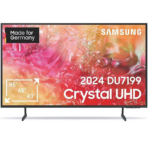Samsung LED-Fernseher GU43DU7199UXZG Schwarz 43 Zoll Smart TV