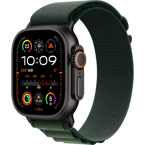 Apple Watch Ultra 2, Alpine Loop 145 - 190 mm, Schwarz